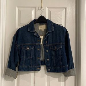 Anthropologie Crop Jean Jacket